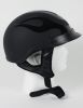 1FBF - DOT FLAT BLACK FLAME SHORTY MOTORCYCLE HELMET