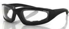 BIKER GLASSES - Foamerz 2 Sunglasses, Blk Frame, Anti-fog Clear, ANSI Z87