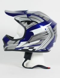 DOT ATV Dirt Bike MX Kids BlueG Motorcycle Helmet