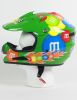 M&M Licensed Green MotoX Motorcycle Helmet