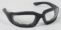 BIKER GLASSES - Foamerz 2 Sunglasses, Blk Frame, Anti-fog Clear, ANSI Z87
